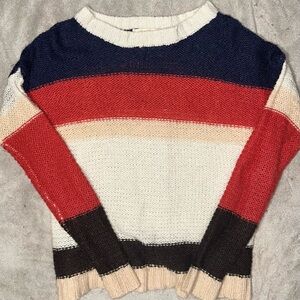 Ambiance Multicolor Striped Sweater